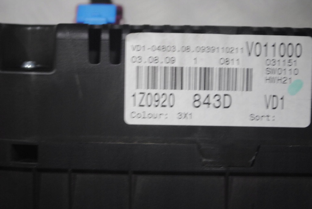 фото №6, Счетчик приборы 1z0920843d skoda octavia ii lift 1.6 tdi