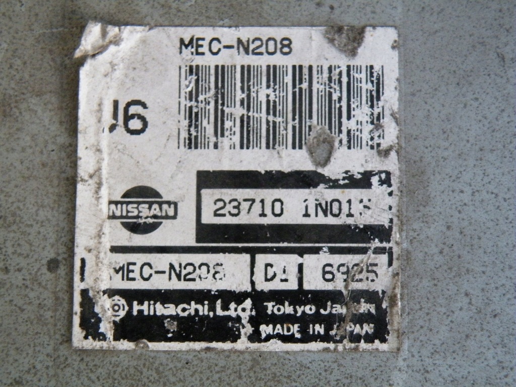 фото №7, Nissan almera n15 бортовий комп'ютер блок керування двигуна 237101n015