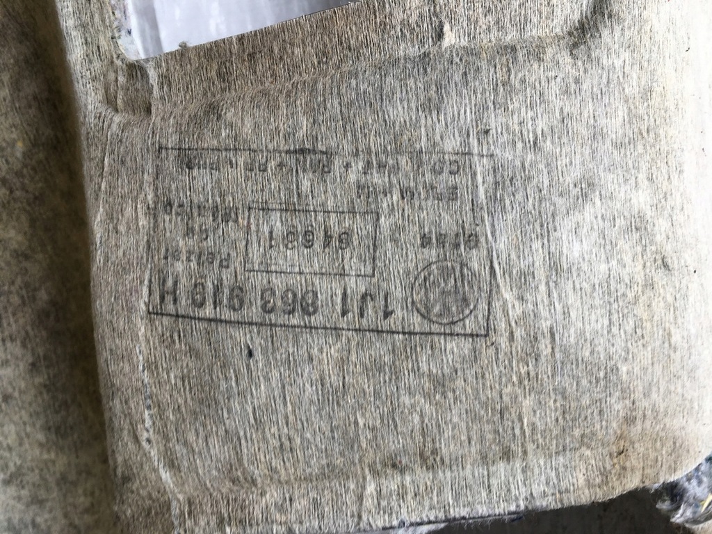 фото №10, Шумоизоляция пол войлок мат vw new beetle задняя