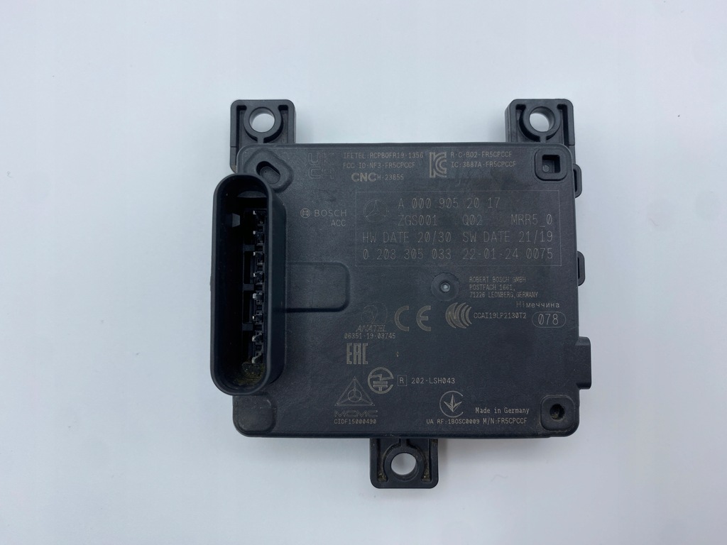 фото №1, Mercedes радар датчик модуль a0009052017 fv