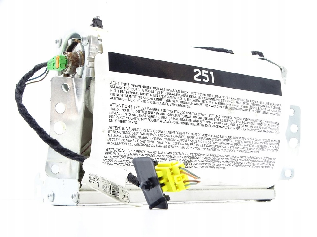 фото №1, Подушка повітряна подушка безпеки пасажира mercedes ml w164 r w251 a2518600805