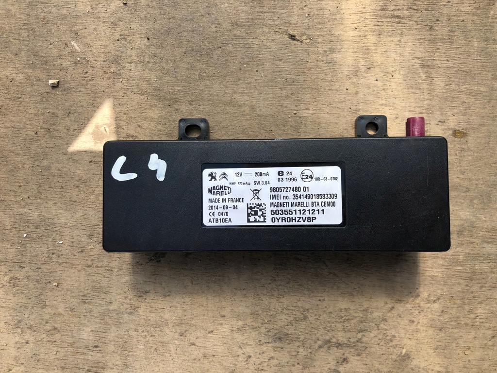 фото №1, Citroen c4 picasso ii модуль gsm 9805727480