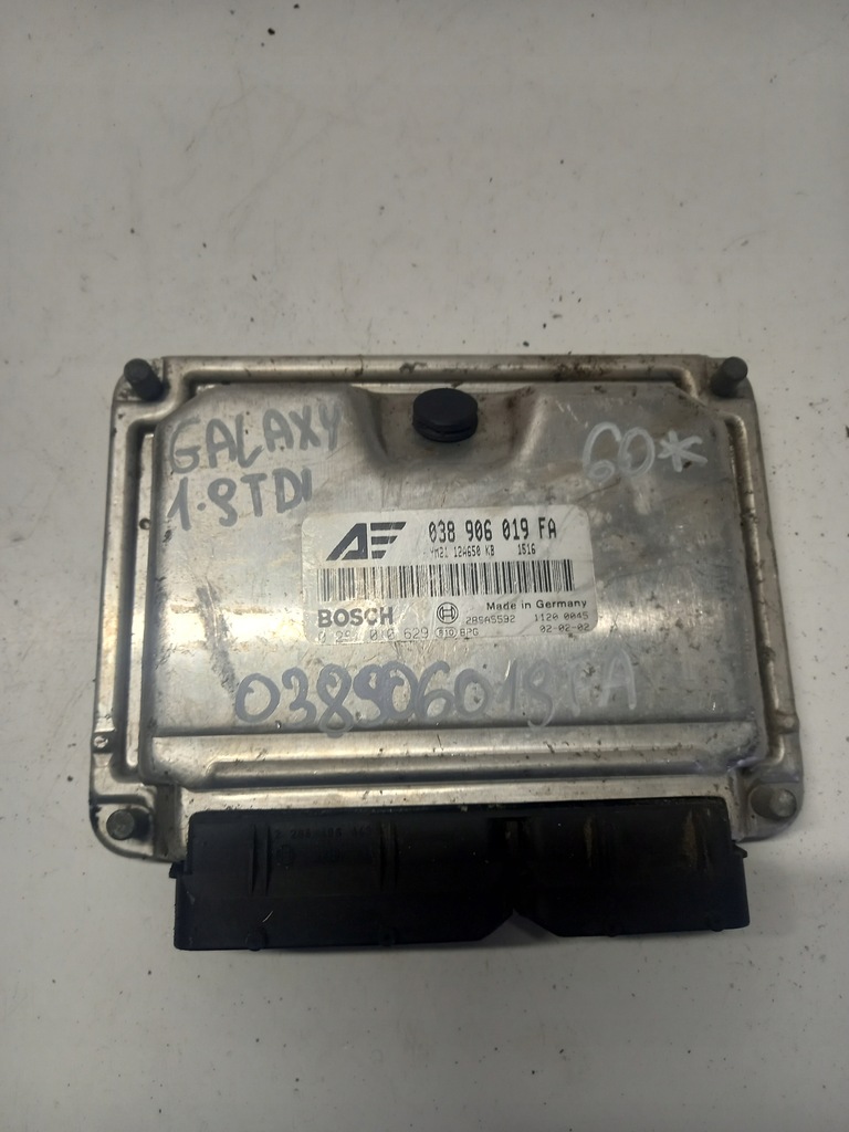 фото №1, Бортовой компьютер двигателя ford galaxy 1.9 tdi 038906019fa