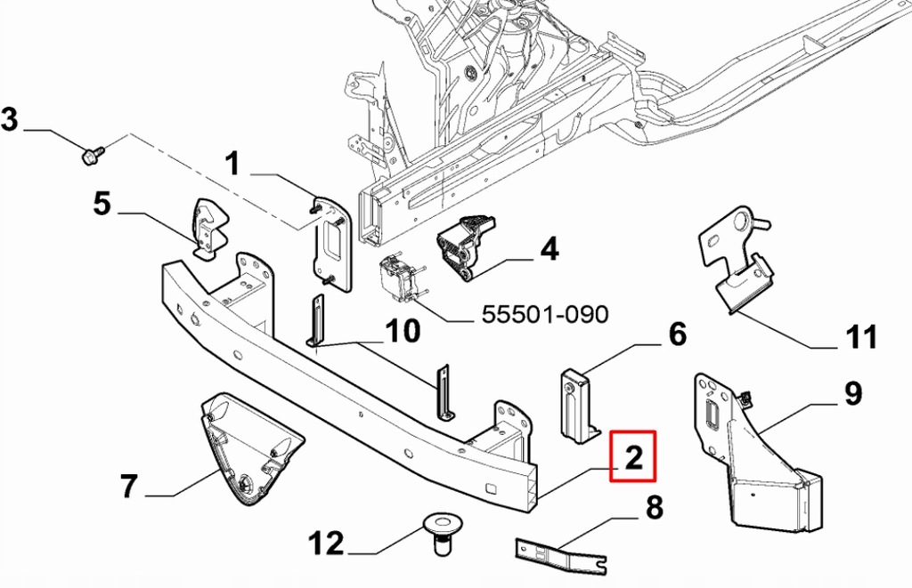 фото №11, Балка усилитель бампера alfa romeo stelvio europa
