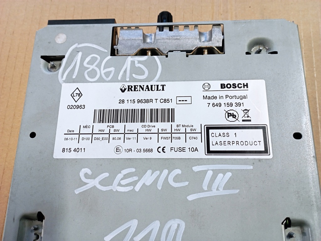 фото №3, Renault scenic iii 3 радио 281159638r