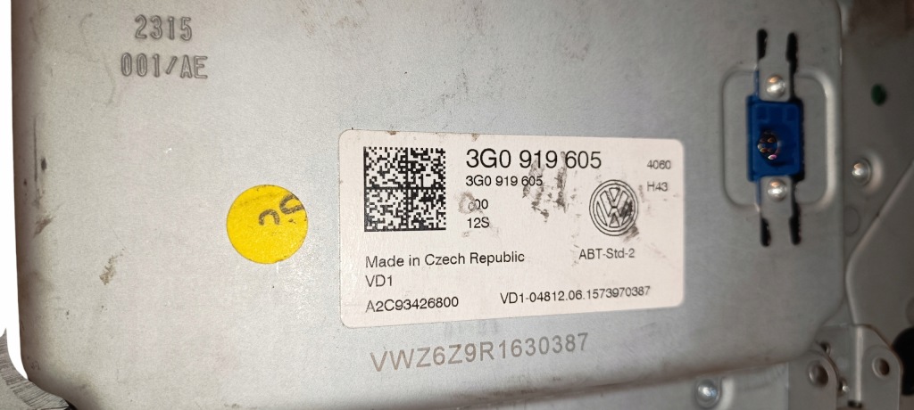 фото №8, Vw passat b8 2014-23 дисплей экран радио 3g0919605 оригинал całe