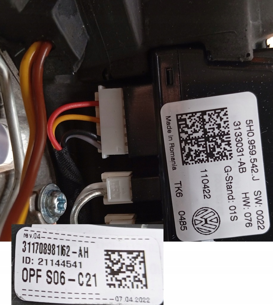 фото №15, Vw golf viii 8 5h0 passat b8 tiguan воздуховод кожа r-line czerwona nić