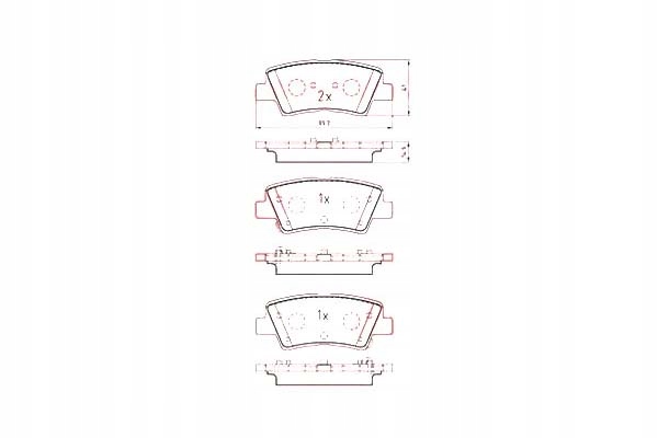 фото №1, Zimmermann гальмівні колодки гальмівний. hyundai i40 11- задня