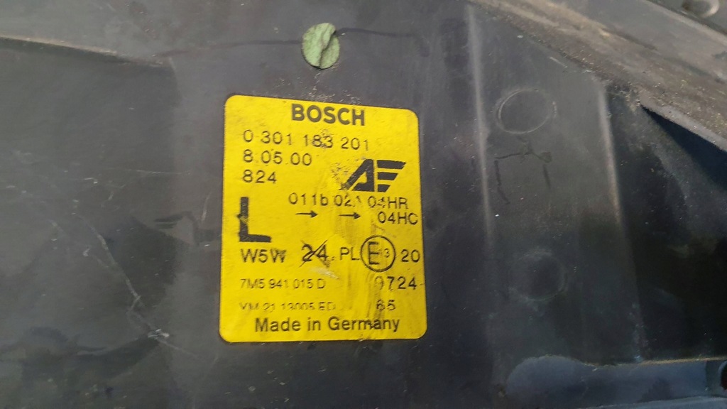 фото №9, Лампа перед левая ford galaxy mk2 7m5941015d