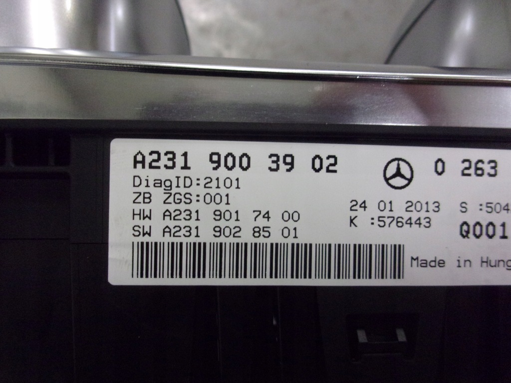 фото №7, Mercedes r231 sl231 sl 350 лічильник прилади a2319003902