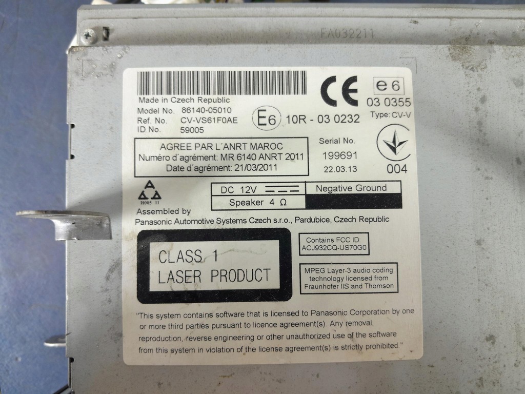 фото №5, Toyota avensis t27 радио i навигация 86140-05010