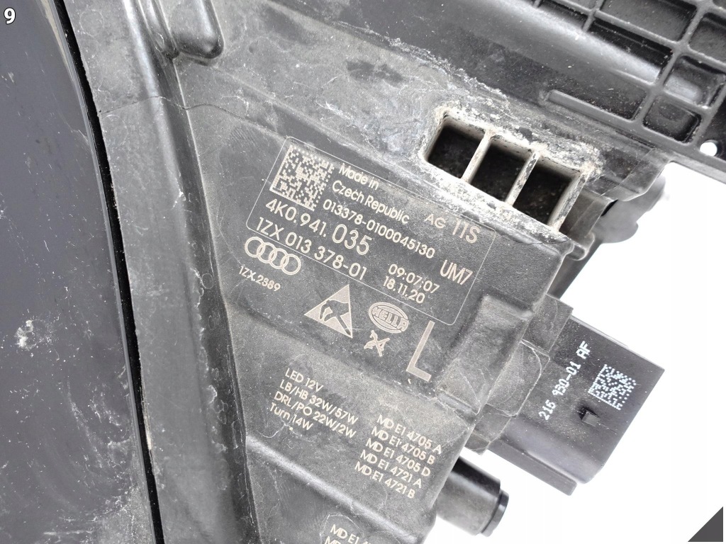 фото №10, Audi a6 s6 c8 4k0 18- лампа matrix full led левая перед europa 4k0941035