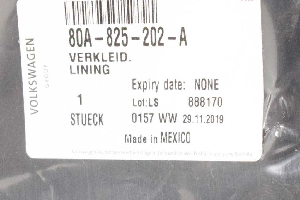 фото №9, Audi q5 fy передняя правая защита podpodłogowa 80a825202a nowa оригинальная