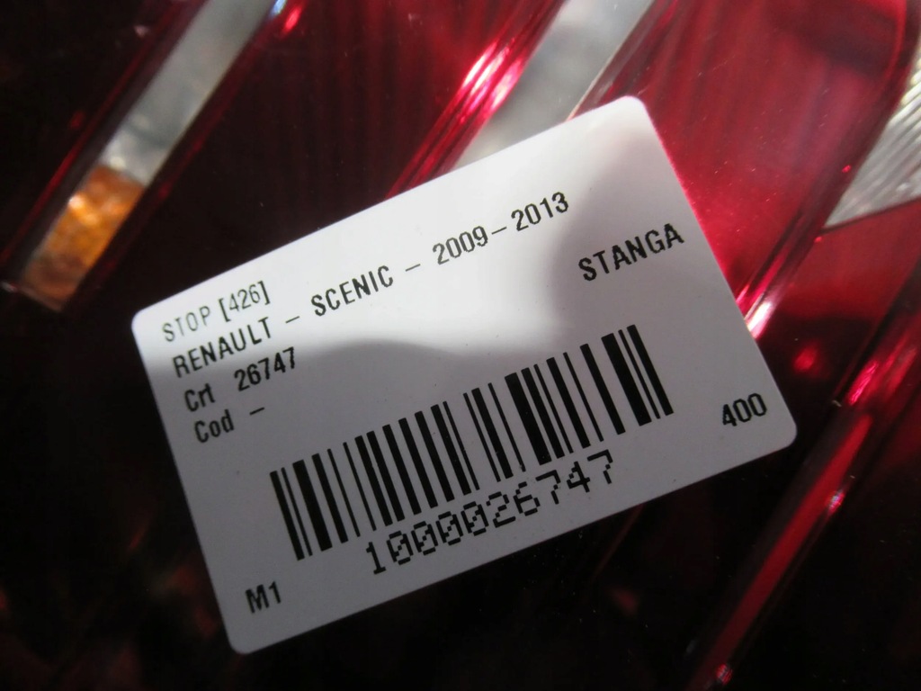 фото №6, Лампа задняя левая renault scenic iii