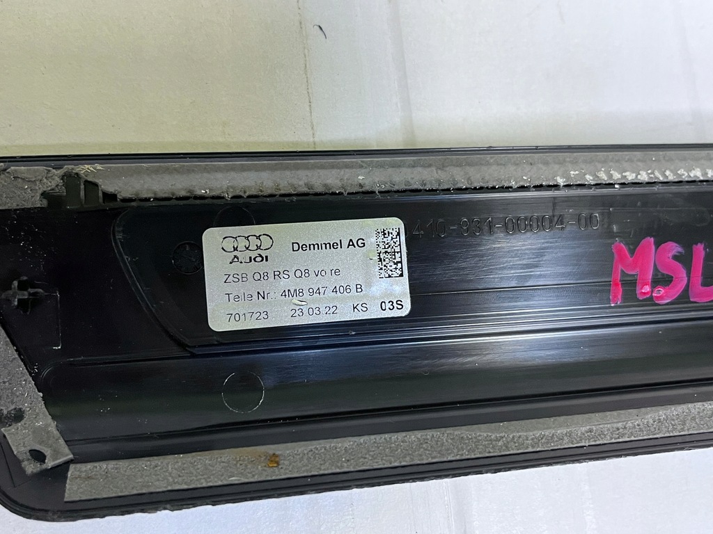 фото №12, Audi rsq8 sq7 молдинг поріг перед права 4m8947406