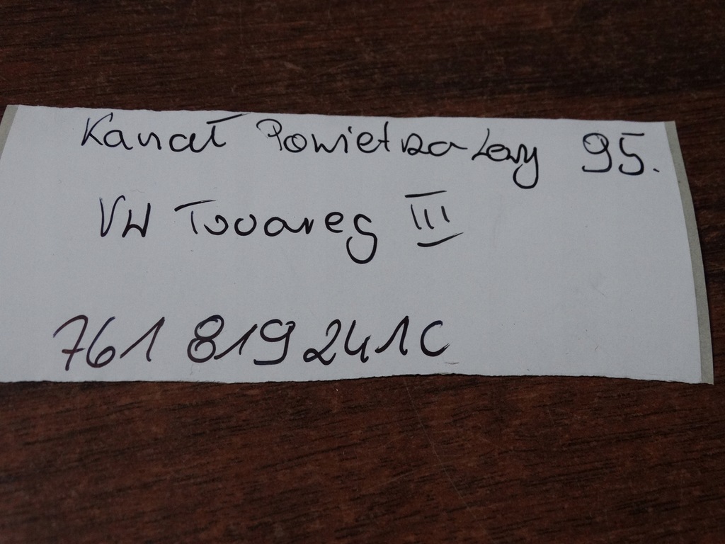 фото №5, Idealny канал воздуха левый vw touareg iii 1