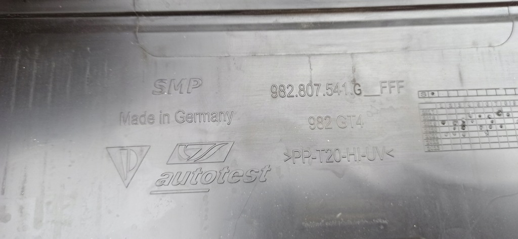 фото №11, Porsche cayman 982 gt4 2018- накладка спойлер бампер перед 982807541g