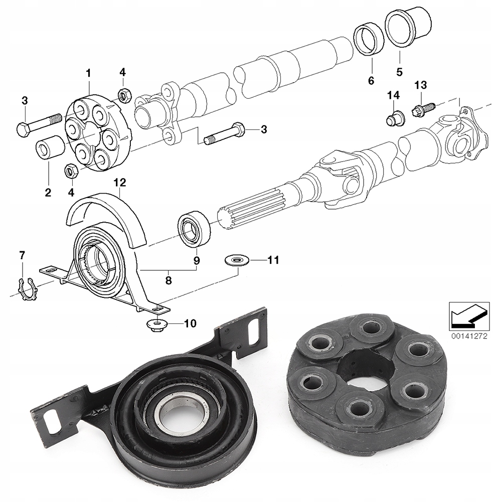 фото №5, Кронштейн підшипник середнього вала привідного 26121226731 26111227410 pasuje