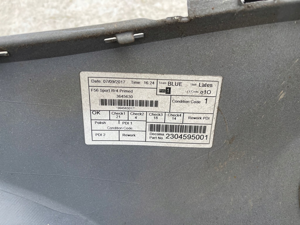 фото №9, Бампер задня mini cooper s f56 sport задній