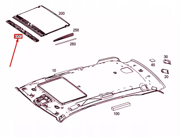 фото №8, Mercedes-benz ml w166 жалюзи вентиляции потолочный a21878400539051 oem