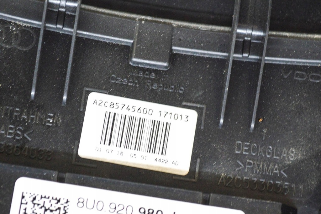 фото №9, Audi q3 8u набір індикаторів 8u0920980j 2.00 дизель 110 kw 2017 mph kmh