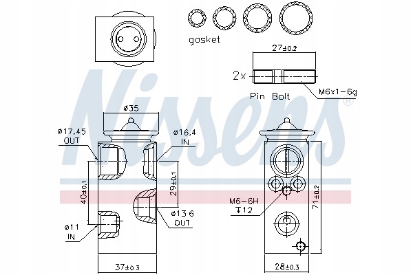 фото №13, Nissens 999250 клапан расширительный, кондиционер