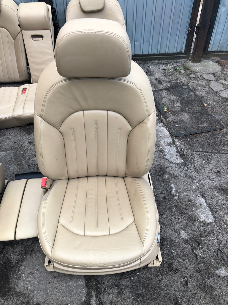 фото №7, A8 d4 сиденья кожа светлый banan подогрев elelktryka