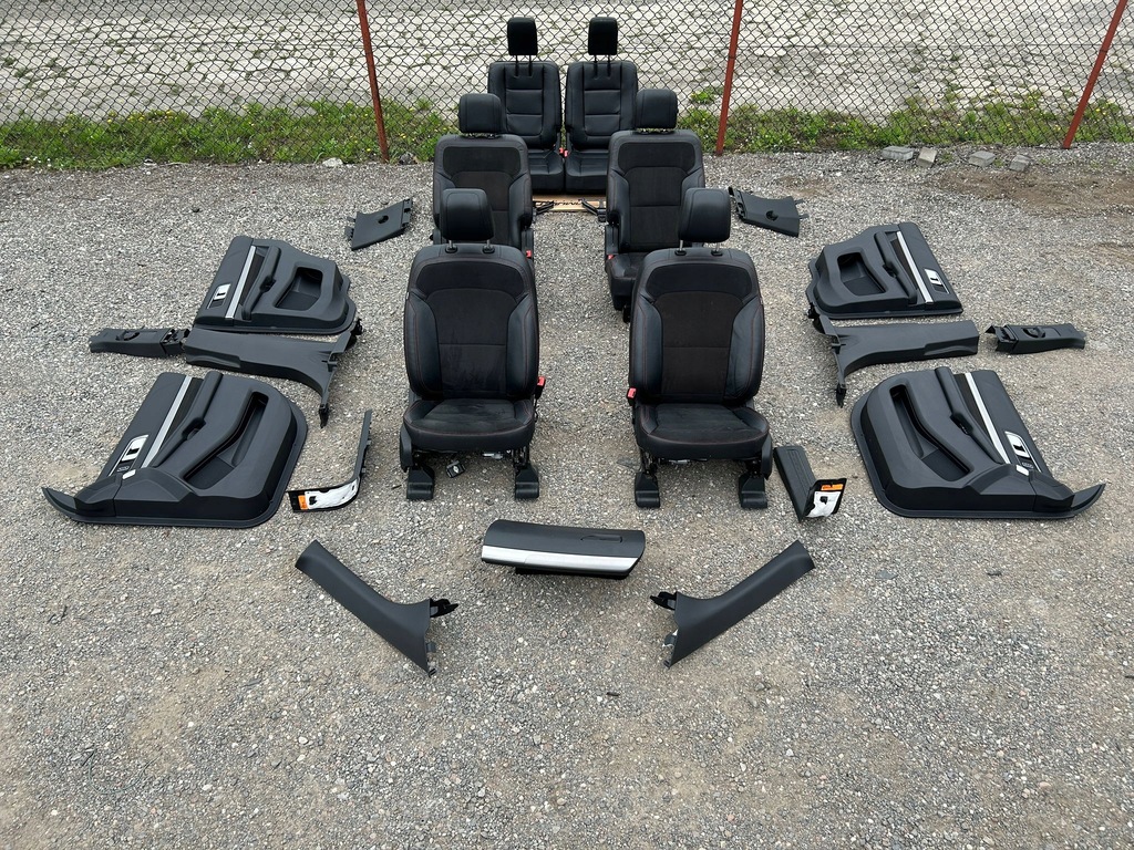 фото №16, Сиденья заднее сиденье обшивки стойки салон кожа комплект ford explorer v 2016-19