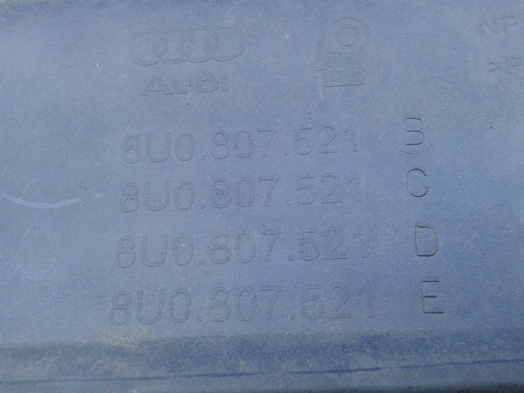 фото №15, Дифузор спойлер накладка бампера задня audi q3 8u 8u0807521b c d e 2011-2018