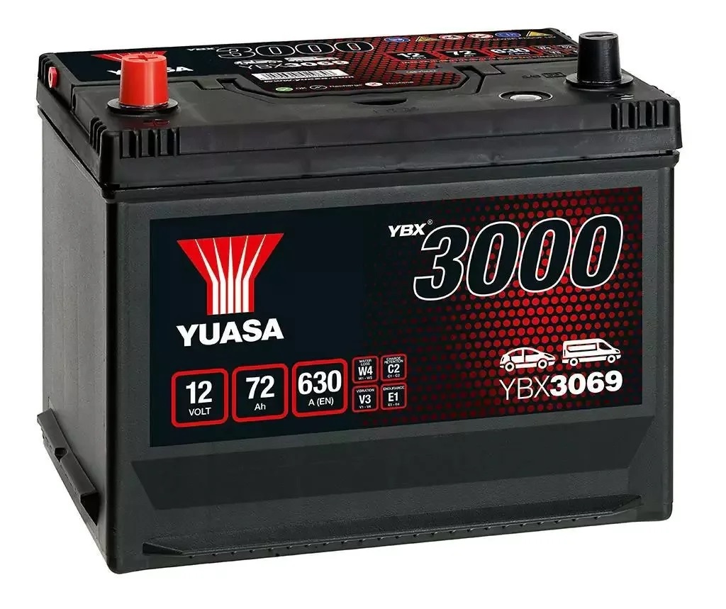 фото №1, Акумулятор yuasa 12v 72ah 630a ybx3069