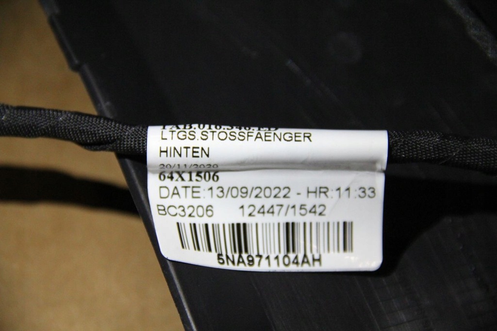 фото №12, Бампер задняя vw tiguan 6 pdc la7c new oryg kpl