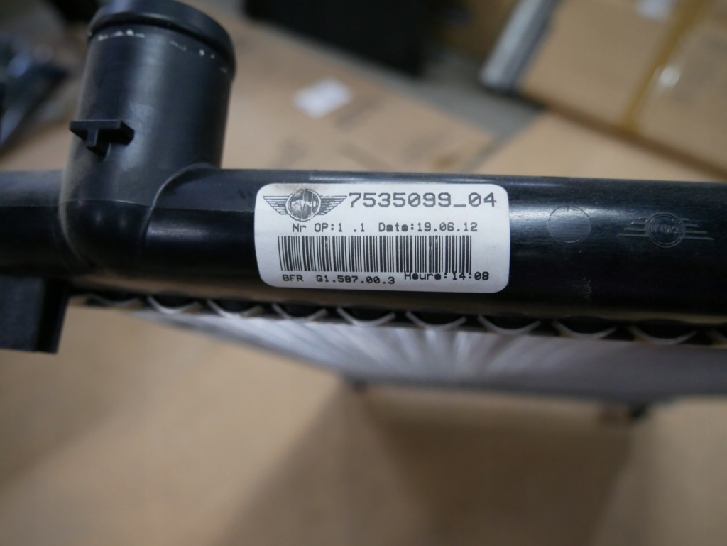 Mini r55 r56 r57 r58 r59 r60 радіатор води як нова niski пробіг 7535099 Доставка