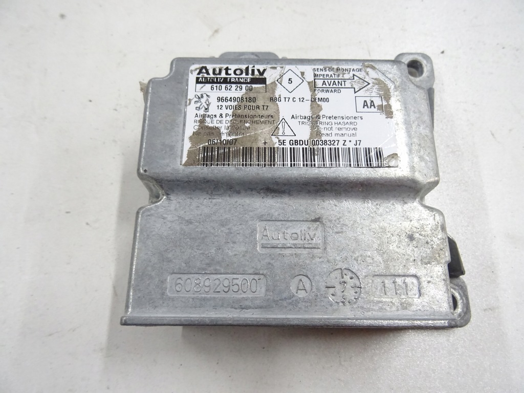 фото №1, Peugeot 308 t7 модуль датчик подушок подушка безпеки