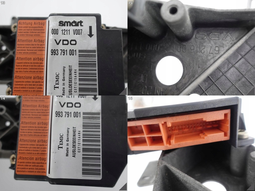 фото №11, Smart fortwo рама каркас приборная панель консоль +модуль