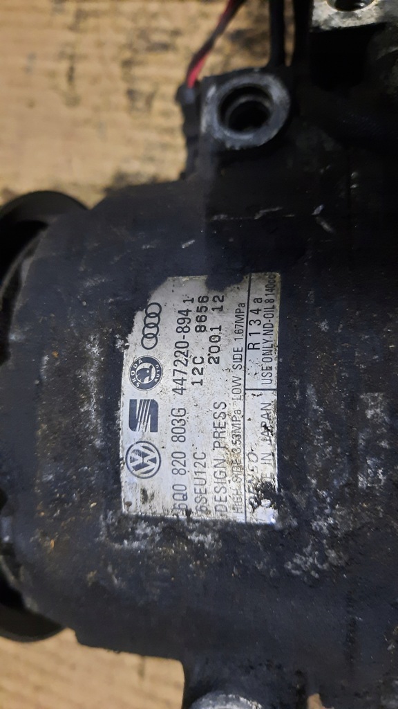 фото №5, Компрессор кондиционера volkswagen polo 1.2b 02r