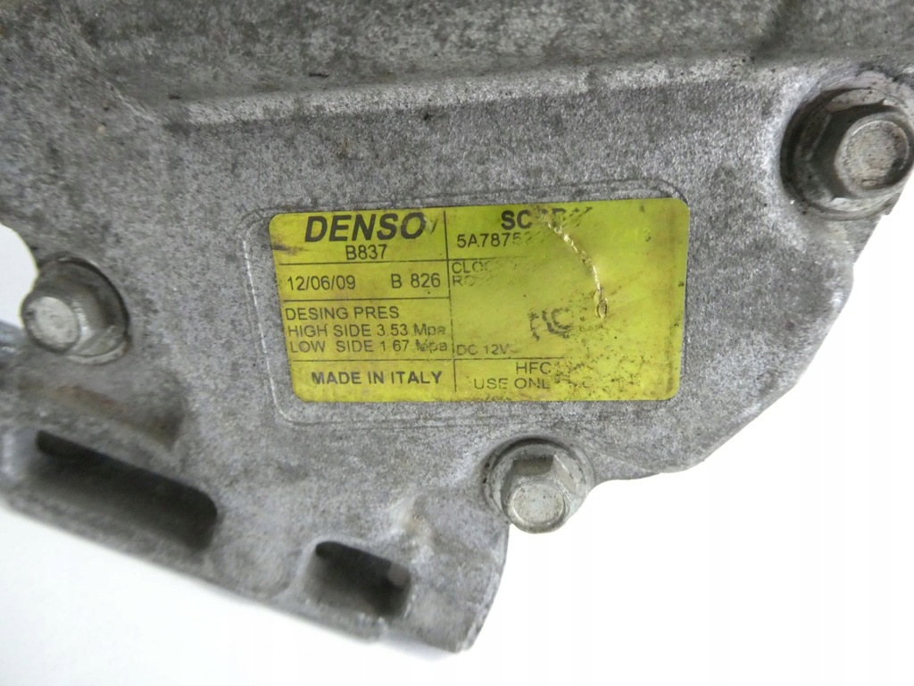 фото №9, Компрессор кондиционера fiat 500 1.2b