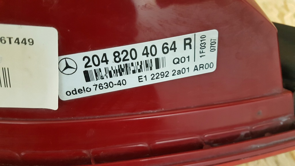 Фара задняя правая mercedes w204 универсал 06-10 led Цена