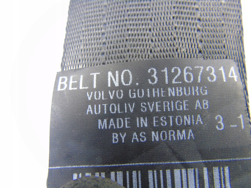 фото №6, Pas безпеки правий перед volvo c30 31267314