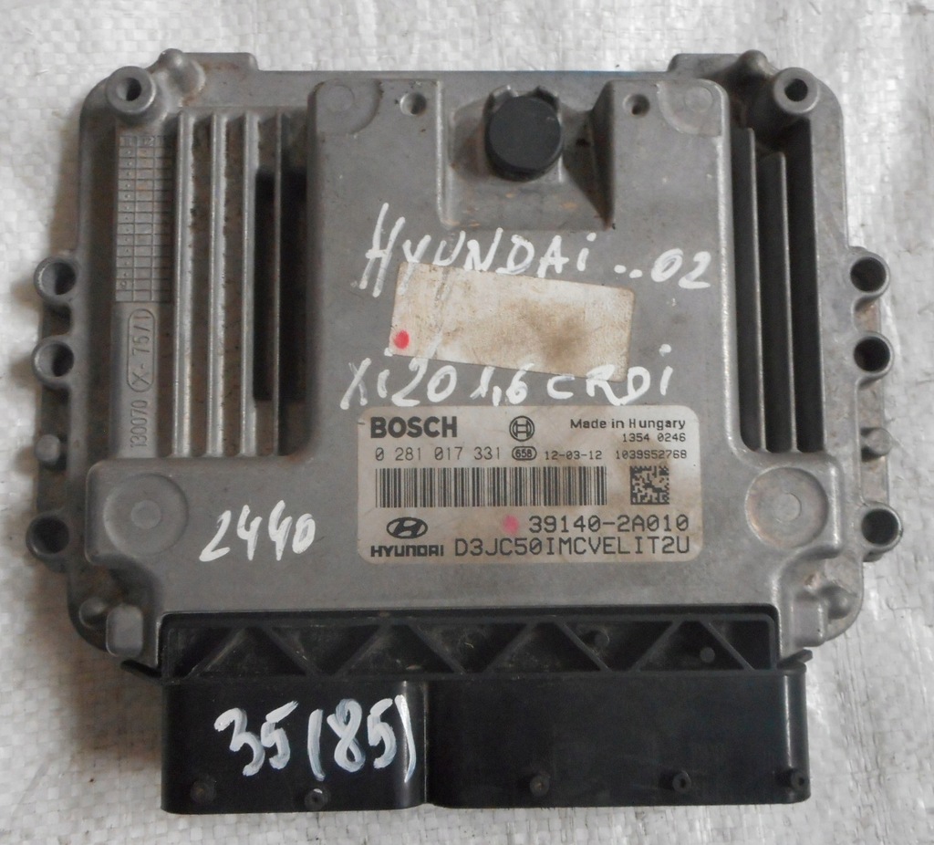 фото №1, Hyundai ix20 1,6 crdi бортовой компьютер 0281017331