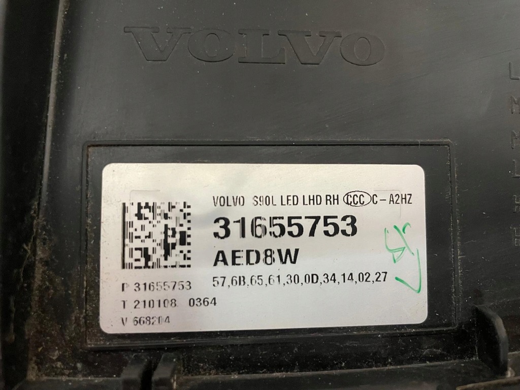 фото №14, Лампа права передня full led volvo s90 v90 lift правий перед