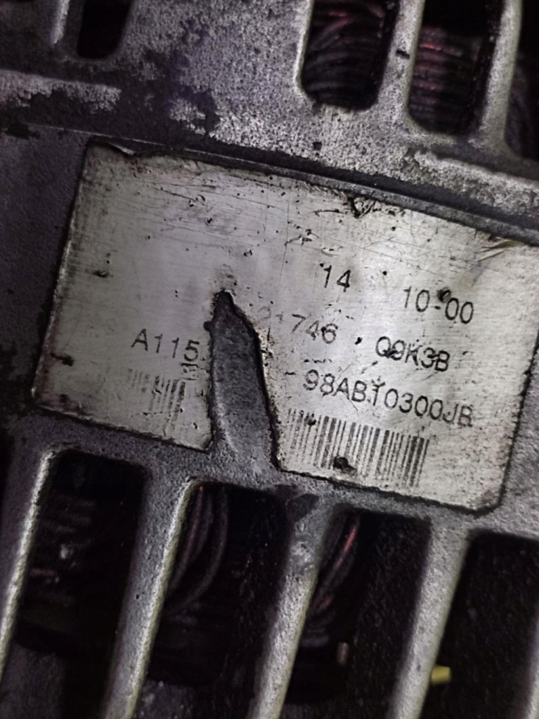 Ford focus mk1 1.8 d генератор 98ab10300jb с Разборки