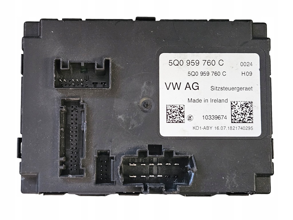 фото №1, Модуль сиденье vag 5q0959760c dopisze