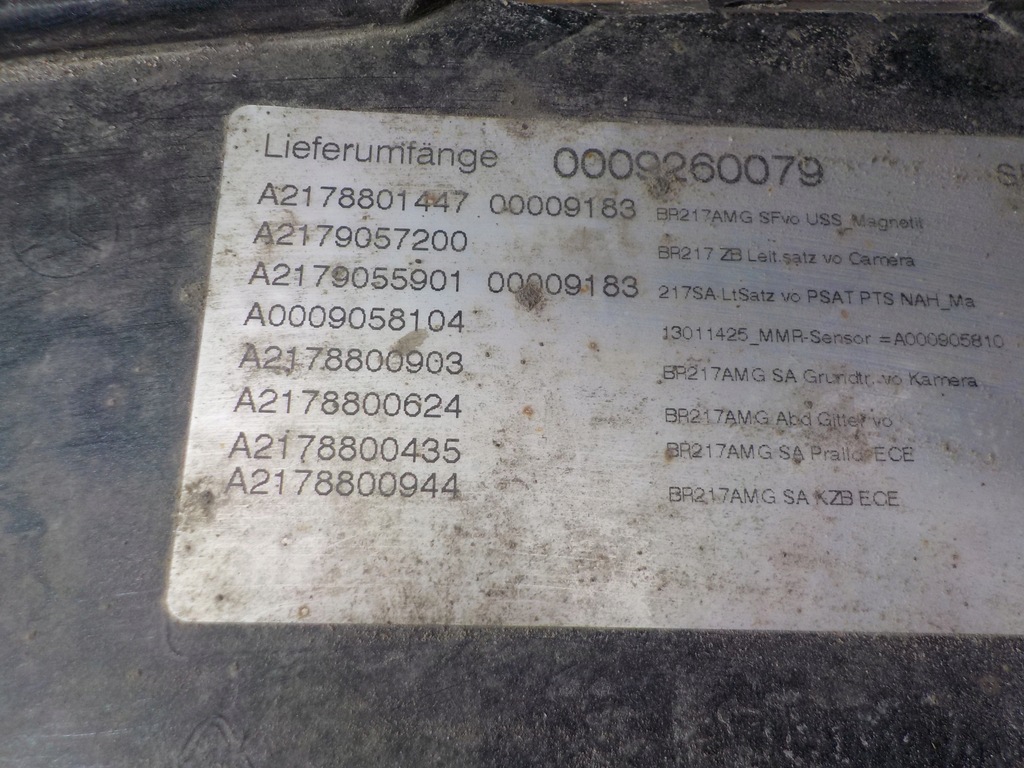 фото №8, Бампер mercedes s coupe c217 w217