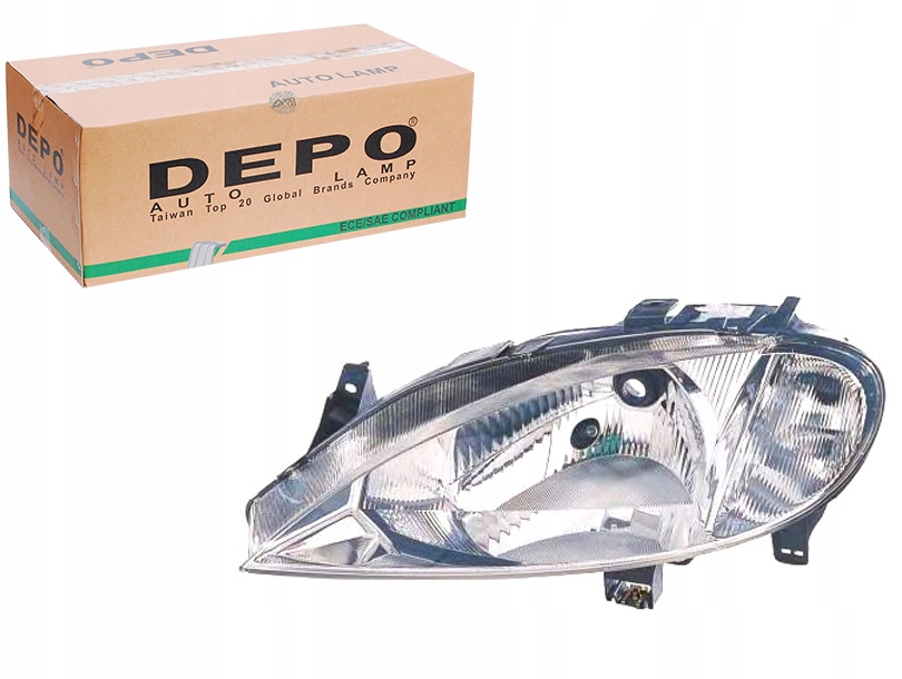 фото №1, Depo фара лампа передня renault megane i 1.6