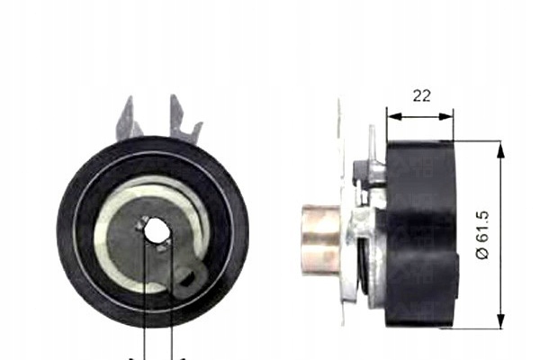 фото №2, Ролик натяжна ремінь розподільного валу seat arosa cordoba