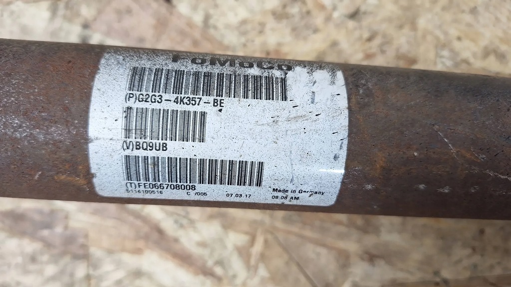 фото №7, Wał кардан g2g3-4k357-be ford edge mk2 2.0 tdci 14-