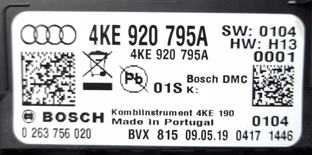 фото №11, Лічильник віртуальний панель приладів lcd audi e-tron 4ke920795a