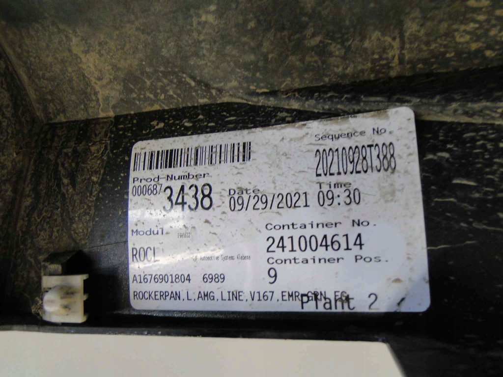 фото №12, Mercedes gle w167 167 suv молдинг порог amg левая