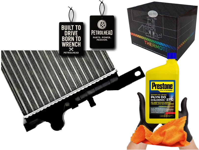 фото №1, Радиатор двигателя ford fiesta fiesta ii fiesta iii #petrolhead pro+ kit5