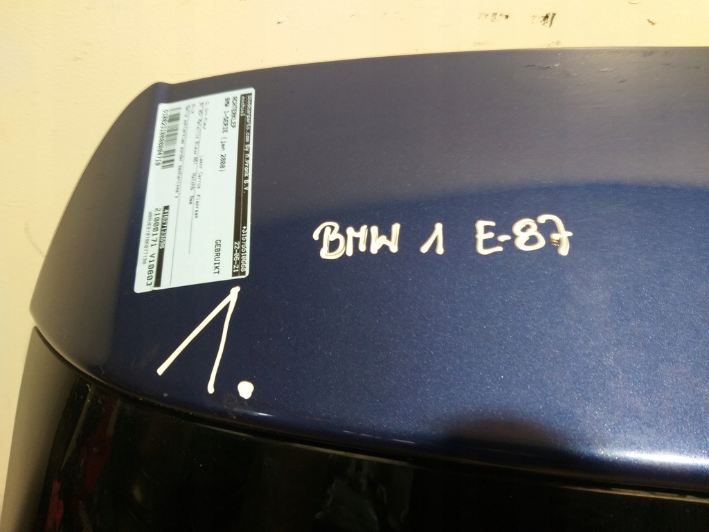 фото №6, Крышка багажника задняя bmw 1 e87